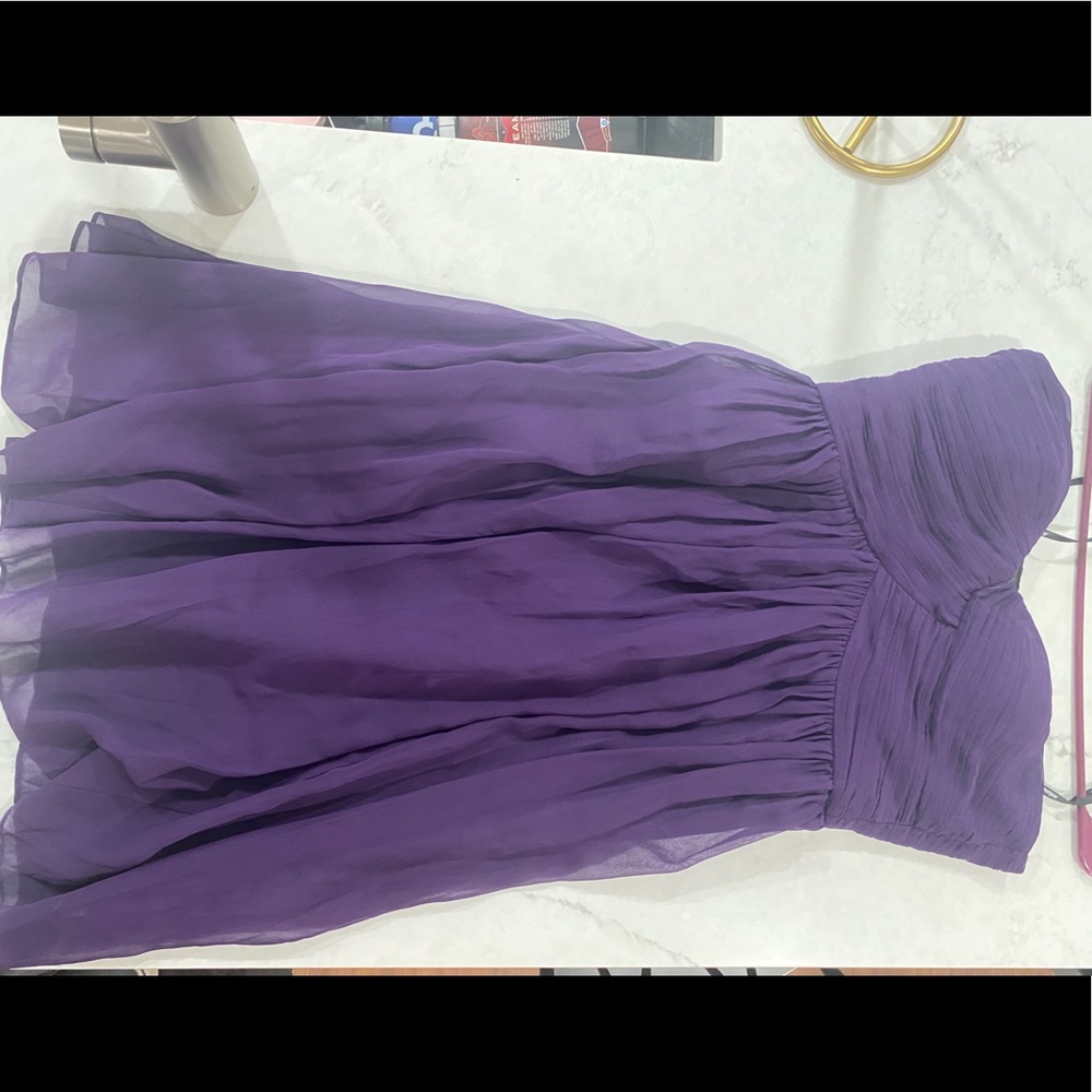 Strapless Purple dress